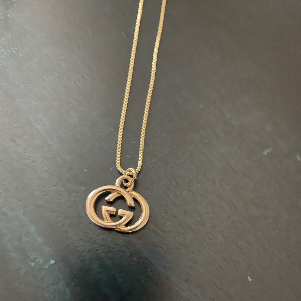 Gucci logo necklace